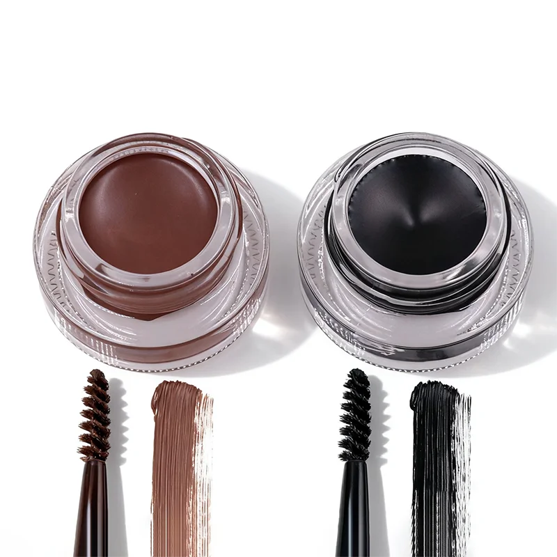 Sweat Proof Eyebrow Pomade Custom Logo Private Label Long Lasting Waterproof Brow Gel Cream Makeup Factory