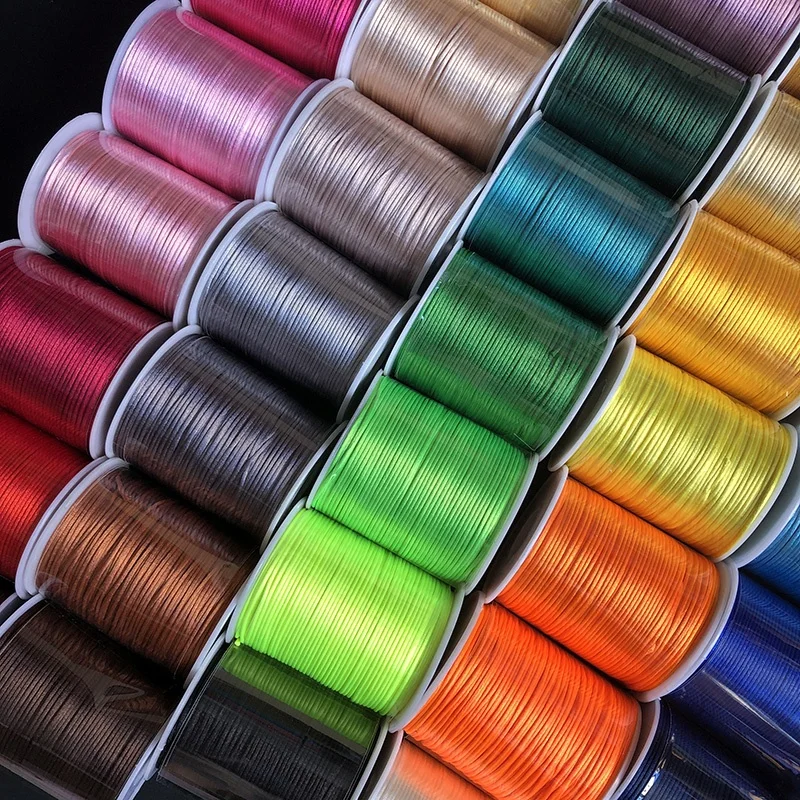 Alibaba.com: 1mm 1.5mm colorful nylon cord satin string for braided ...