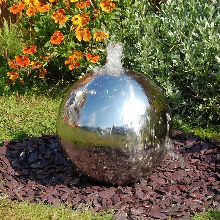 Sfera Decorativa In Acciaio Inox 304 – Lucida A Specchio, Cava, Per Giardino, Laghetto E Fontana – Diametri Da 1,9 A 30 Cm – Resistente E Brillante