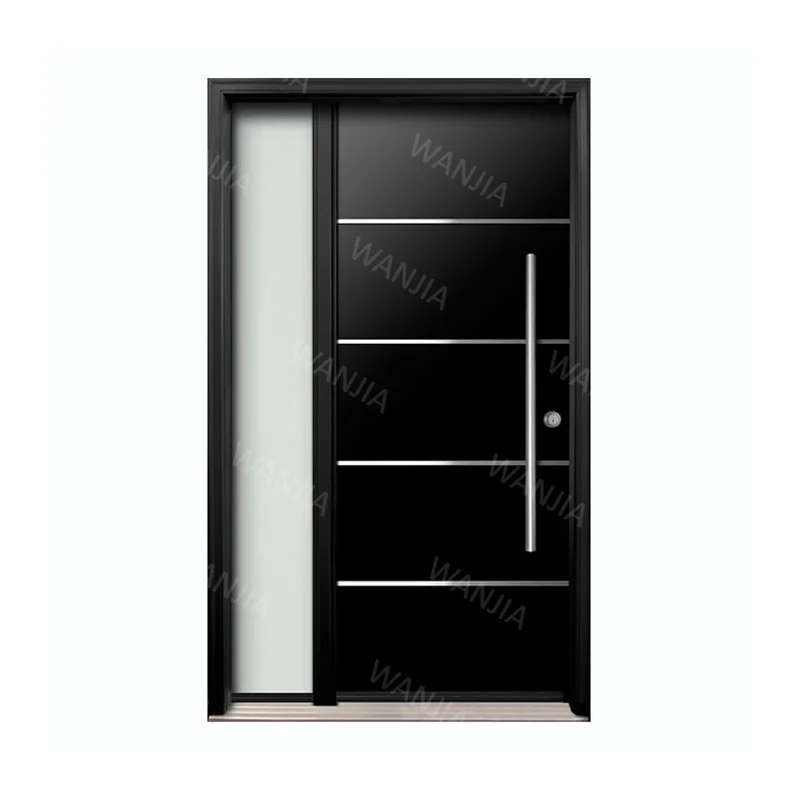 Latest Modern Design Villa Exterior Front Entry Doors Pivot Metal Doors Exterior Steel Door for Home