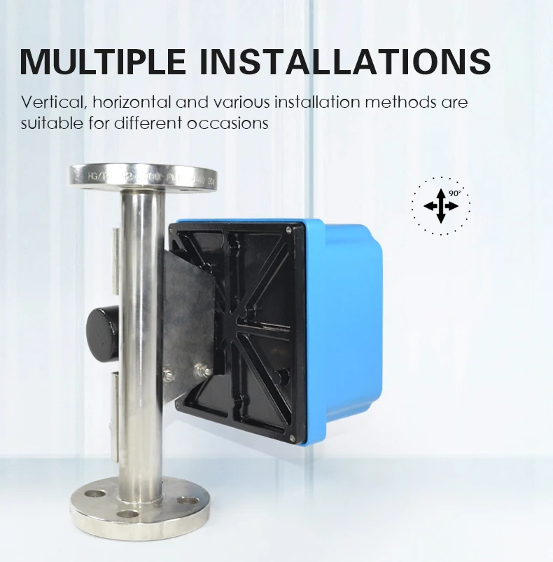 High Pressure Wet Type Liquid Gas Rotameter High Accuracy Variable Area Metal Tube Flow Meter Rotameter