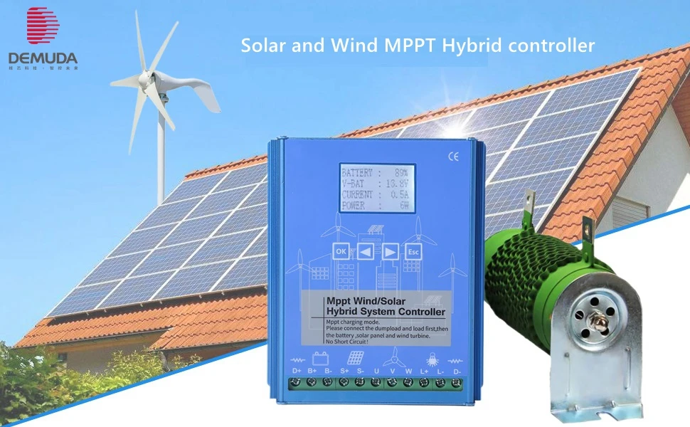 Factory Price Mppt Wind And Solar Hybrid Charge Controller Turbine