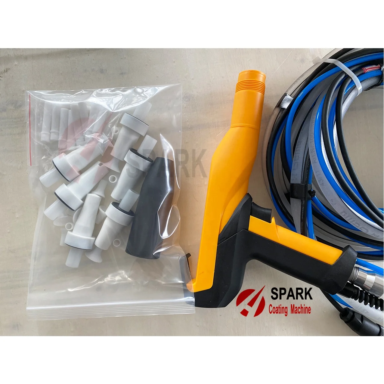 5L Powder tank Lab Gun Electrostatic Powder Coatings Spray Gun Super  corona Gun OptFlex CG06