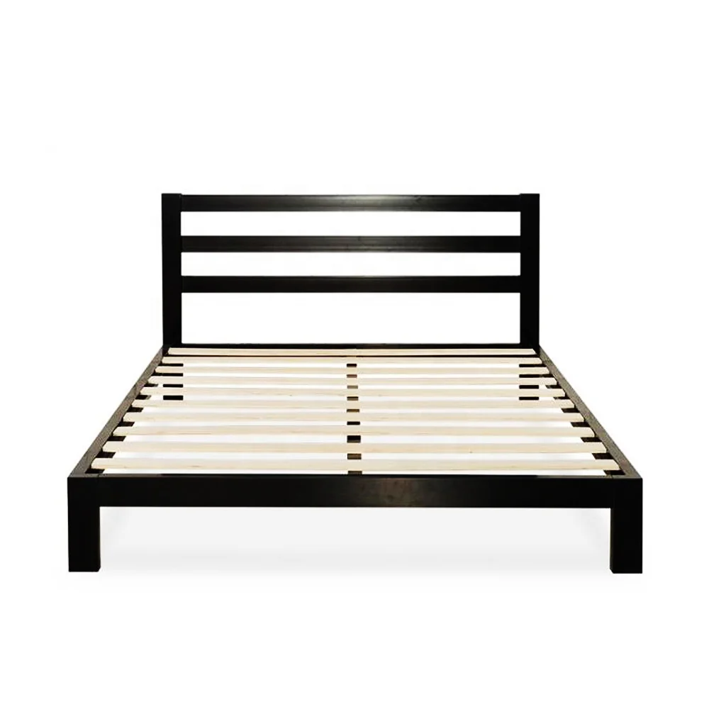 factory directly sale iron ribs folding metal bed frame bedstead