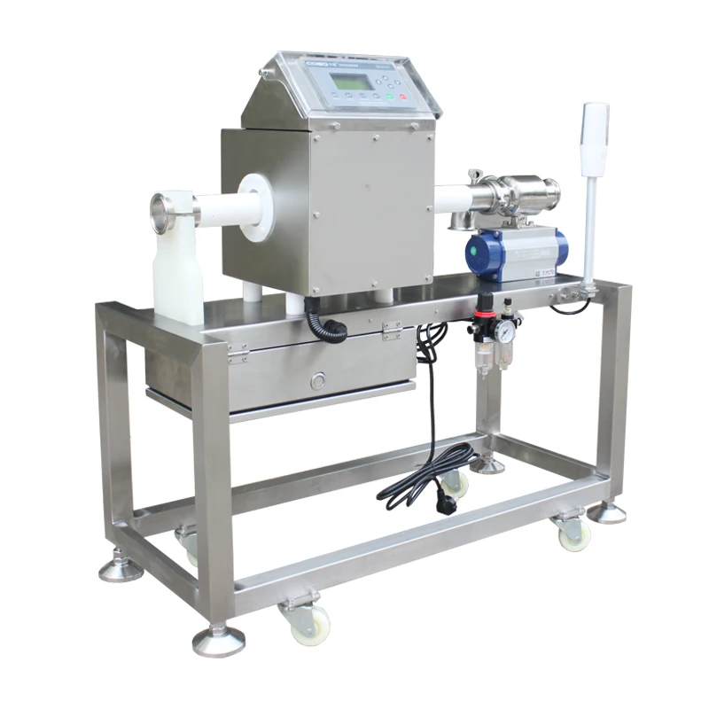 Food Processing Line Pipe Liquid Metal Detector Machine