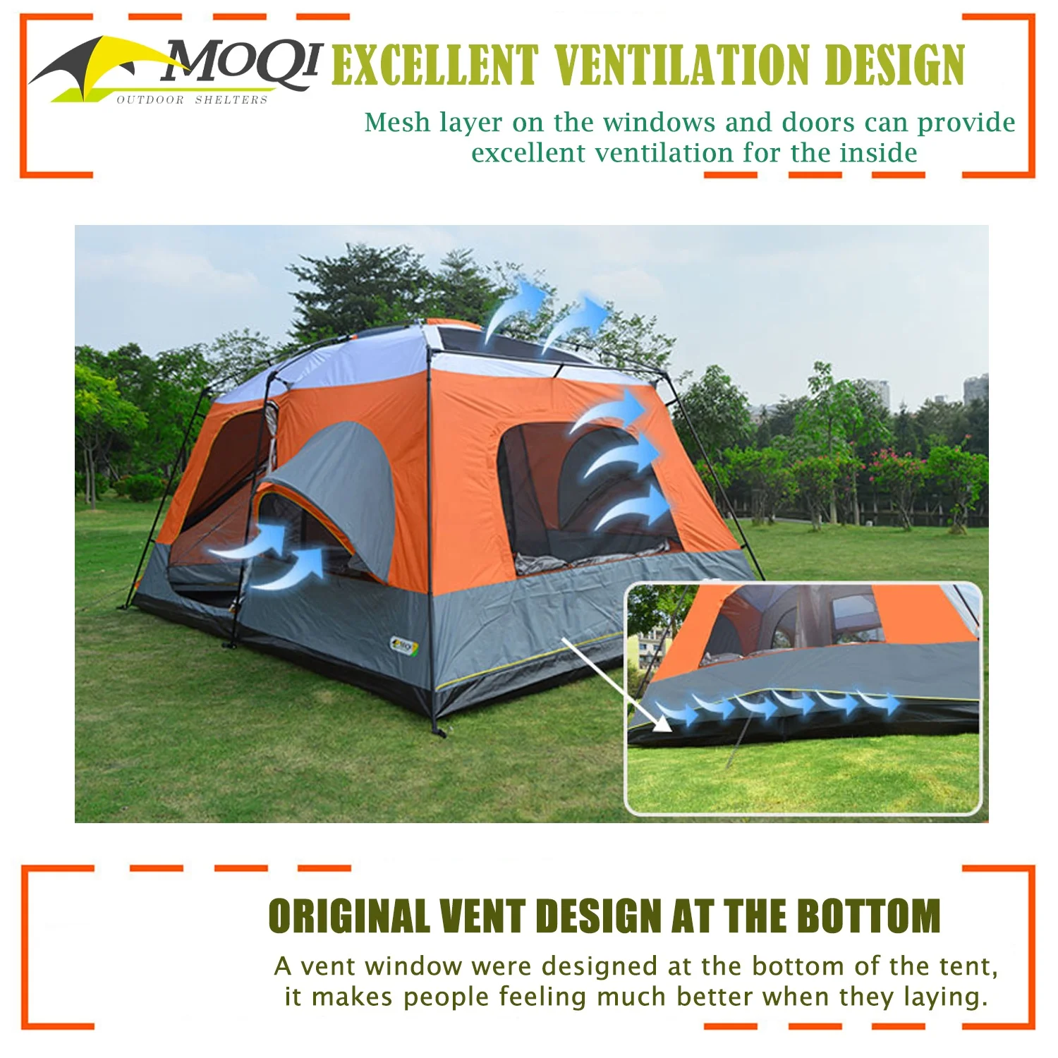 Hot Sale Two Bedroom One Living Room Large Size Waterproof Uv Protection  Family Outdoor Camping Tent For 8- 12 Persons - Buy Family Outdoor Camping 