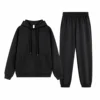Dark Grey Pullover Hoodie Joggers Set