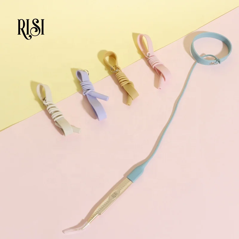 RISI New Tweezers Protector Lash Extension Tweezers Holder Bracelets Silicone Ring Wristband Tweezer Band Strap