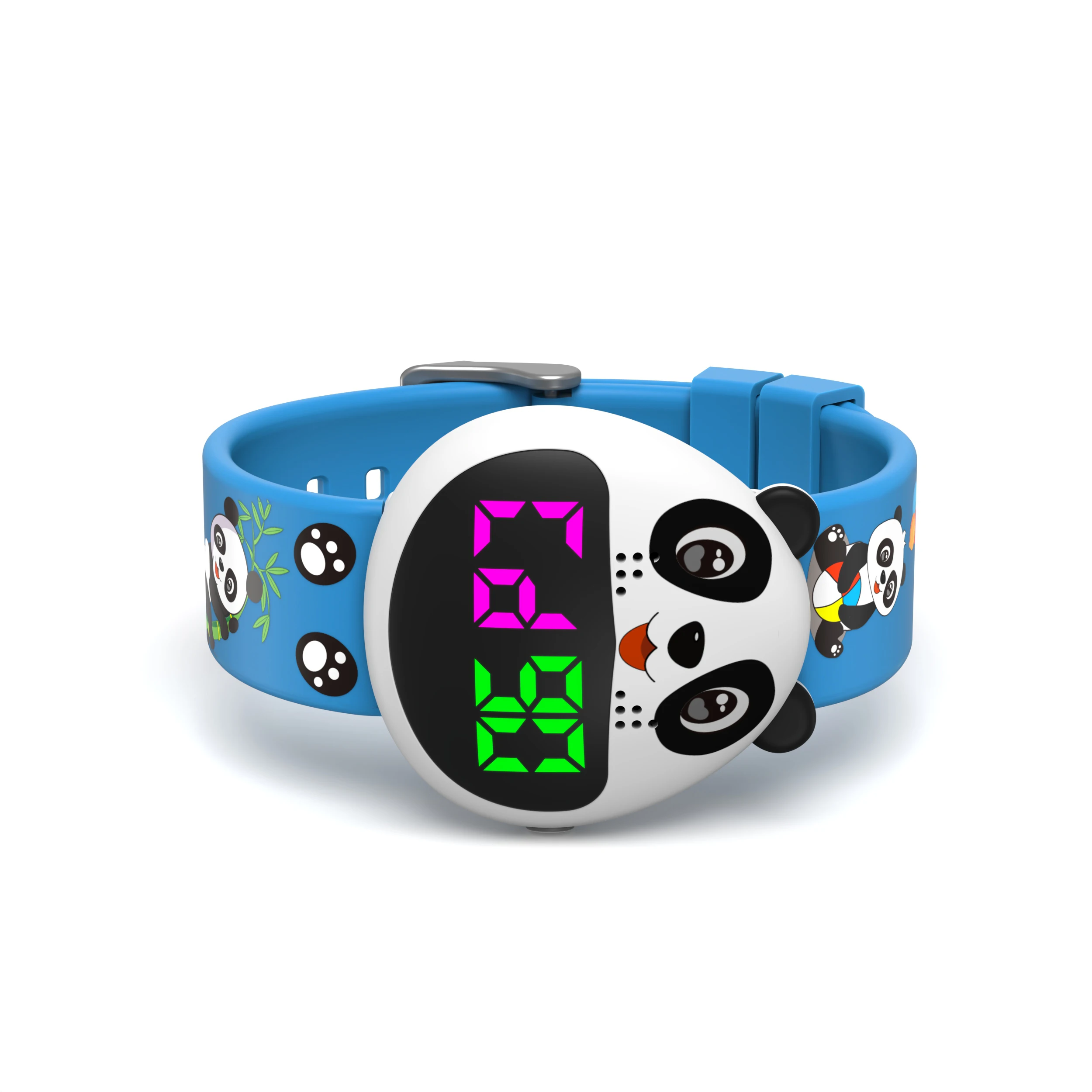 Water Resistant Kids Digital Multiple Alarm Watch Lovey Panda Medical  Reminder for Children