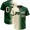 Fadedark Green and Cream-black