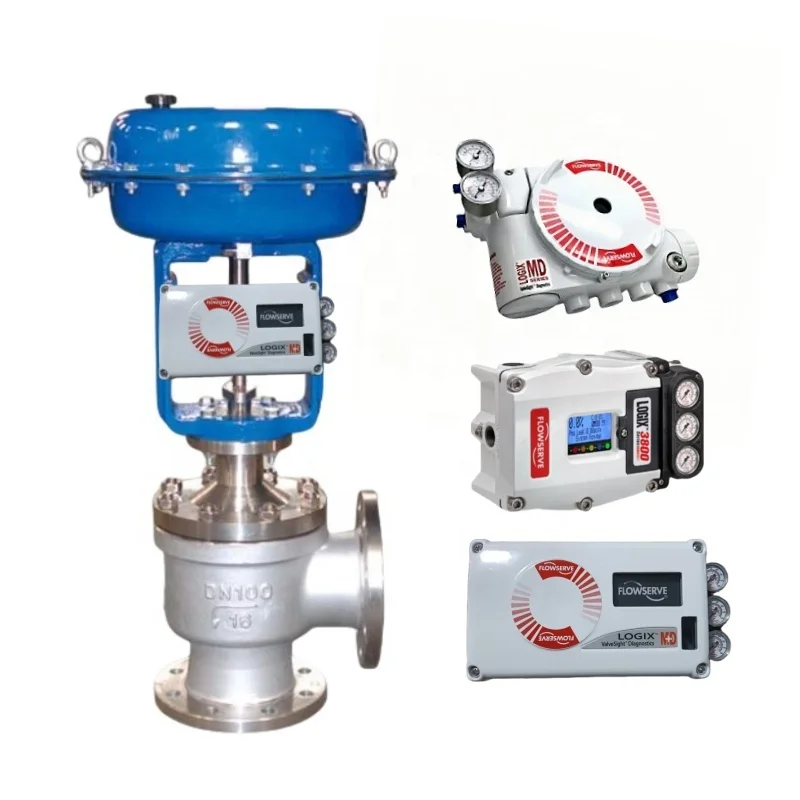 Stock Supplier Logix 520MD 3200MD 3800 Control Valve Flowserve Digital Valve Positioner with Pneumatic Valve