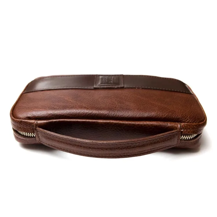 Custom Peter James Italy Cow Real Genuine Leather Cigar Pouch