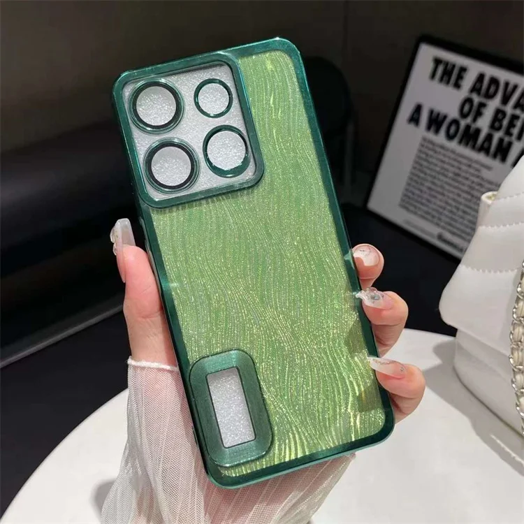 Shockproof TPU Camera Protection Mobile Phone Case for vivo V40 SE V29 Pro Y28 Y200e Plating Glitter Cover