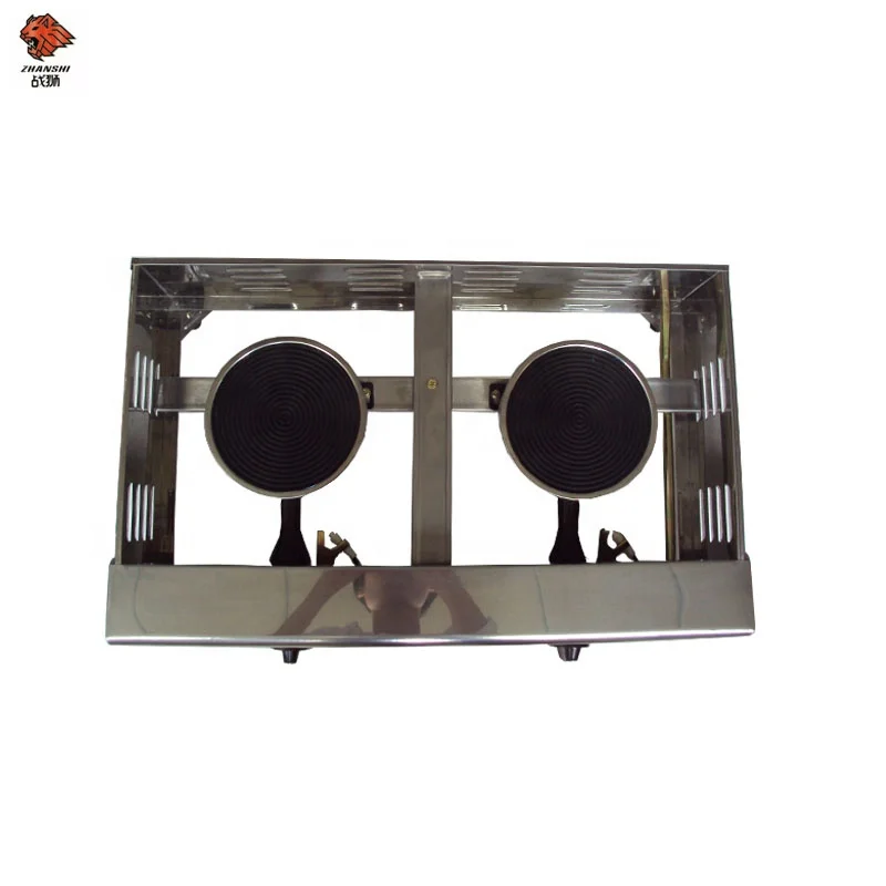 Hot selling gas grill smokeless oven outdoor Stainless Steel barbecue grill for wholesale with two gas burner