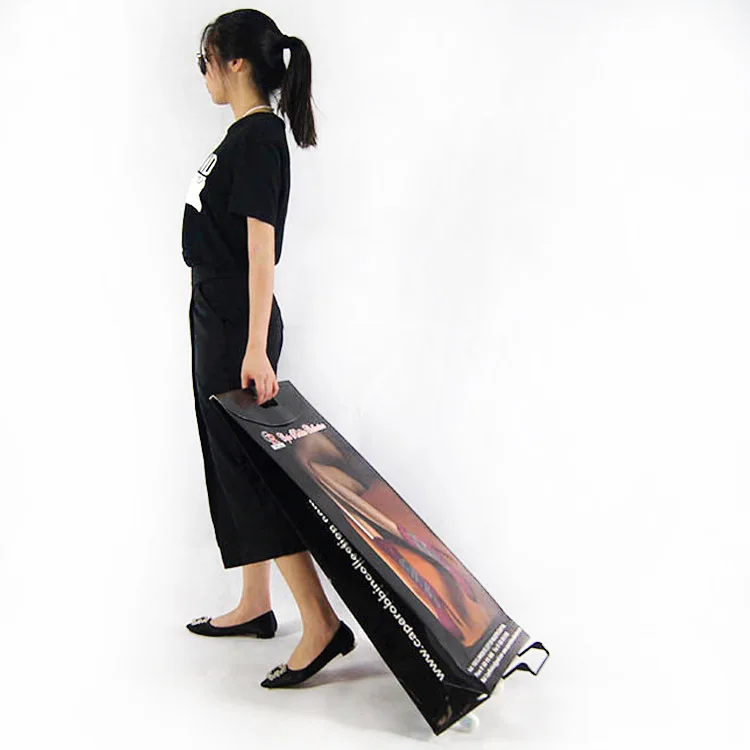 Custom recyclable corrugated display trolley box Exhibition sample paper trolley case Advertising carton