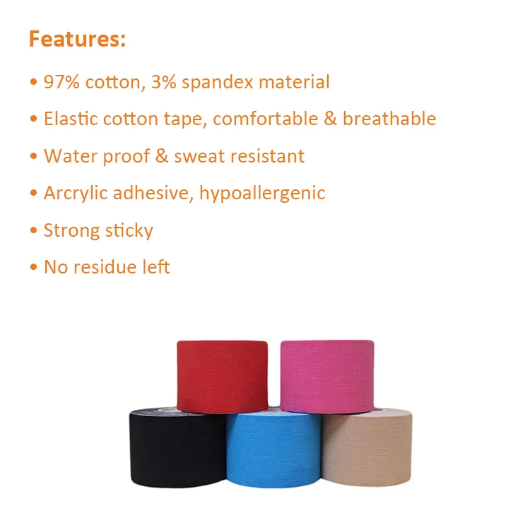 Kinesiology Recovery Tapes Breathable Chest Support Tape Breast Lift Tape for Large Breasts