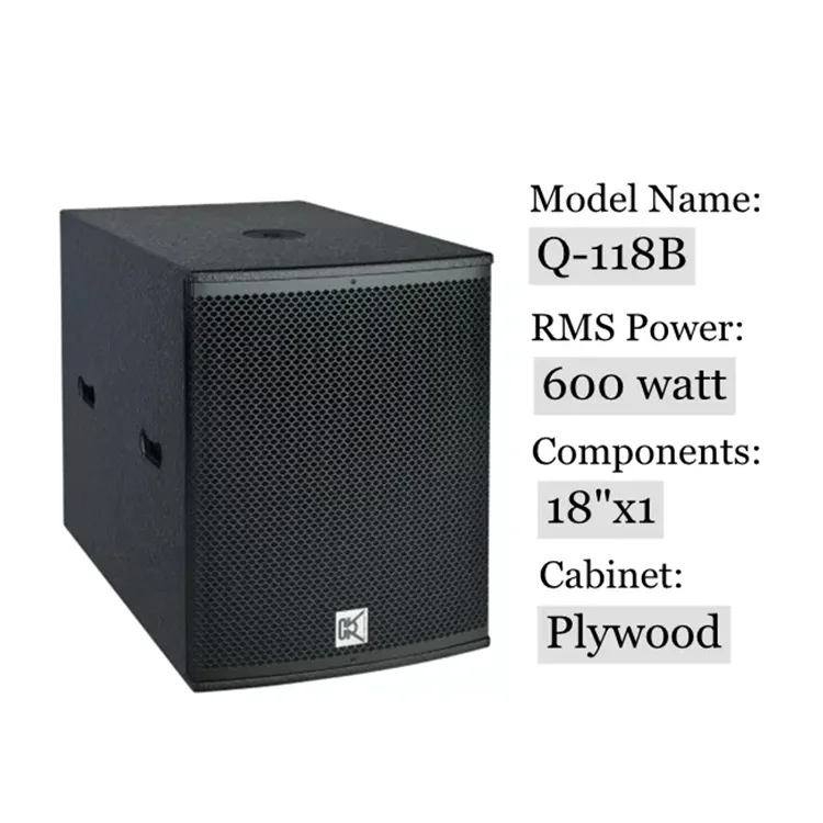 Active Subwoofer Box 15 18 21 Inch Bass Bin Speaker