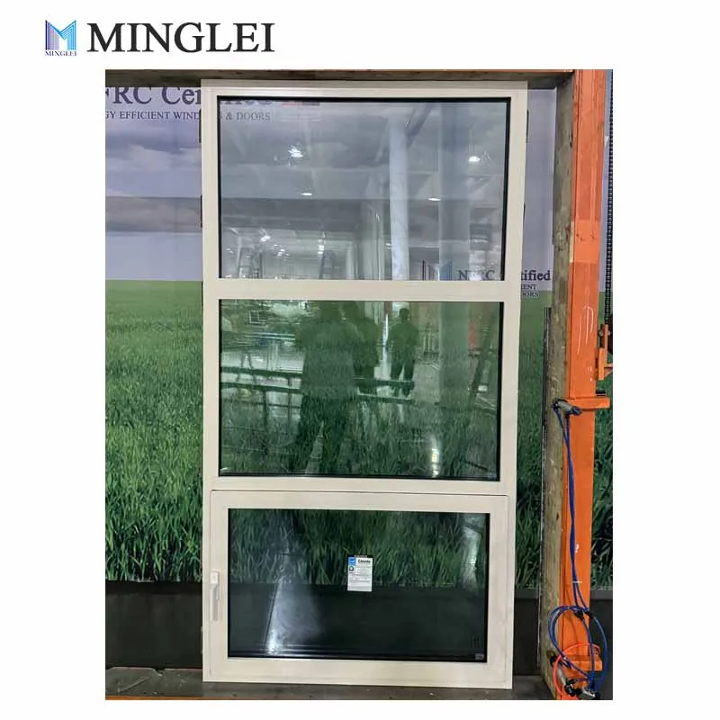 কানাডা এনার্জি স্টার থার্মাল ব্রেক অ্যালুমিনিয়াম উইন্ডো, শক্তিক্ষয় কম করে দেওয়া ট্রিপল গ্লাস ফিক্সড ও টিল্ট-টার্ন উইন্ডো