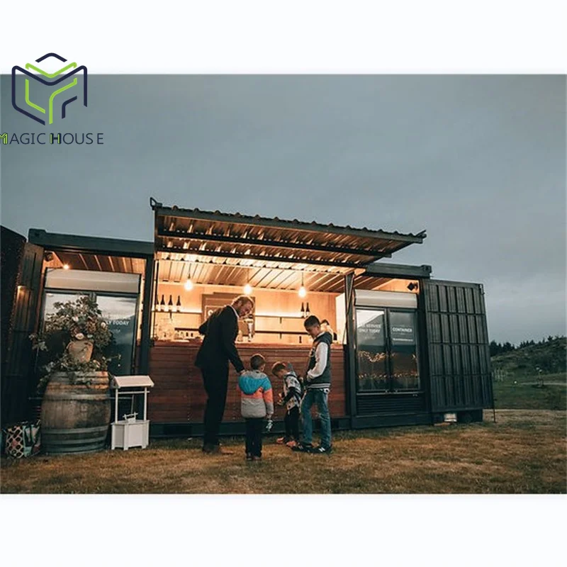 Portable container bar shipping container beer bar and cafe using for kiosk in street/park/square