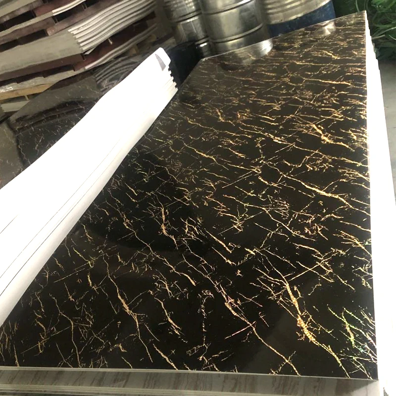PVC UV Marble Sheet Home Decoration Interior &Exterior Wall Panel
