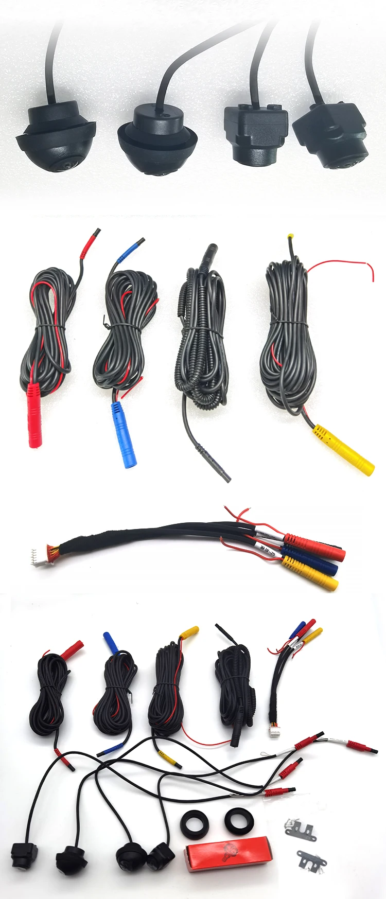 360 Panoramic Camera AHD 720P  1080P Full Color Image Bird View Left Right Front Rear Cameras For Car GPS Stereo Radio Player