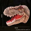 Marioneta de mano de tiranosaurio rex marrón