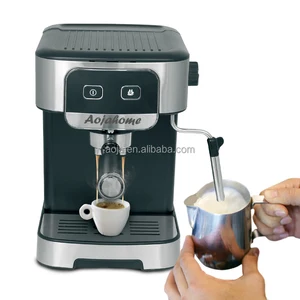 Semi- Automatic Double Boiler Espresso Coffee Maker Smart Digital Italian Portable Steam Machine Home Milk Tank Expresso Maker
