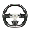 green stitching+carbon fiber+perforated leather