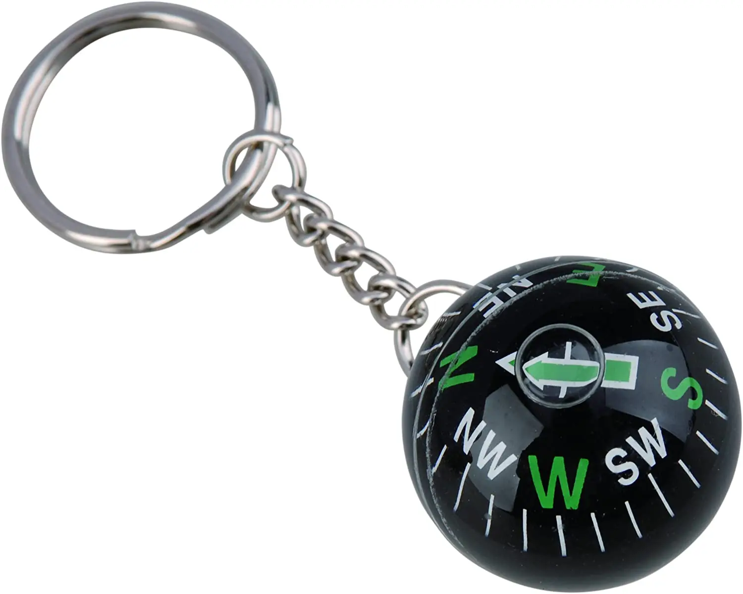 Outdoor Ball Compass Keychain Navigation Positioning Equipment for Hiking Camping Backpacking Great Gift