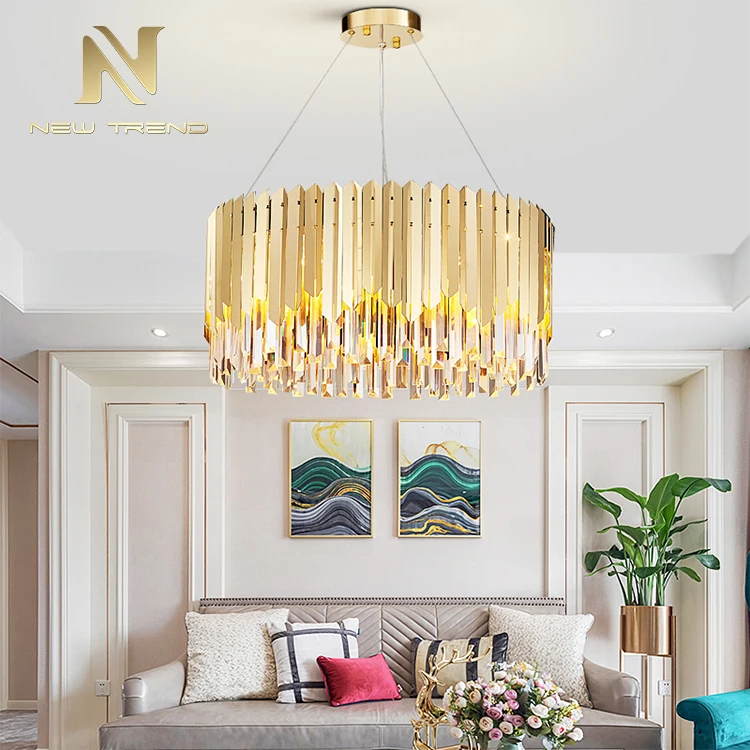 PMJ8604 Hot Sale Villa Home Indoor Decoration Crystal Contemporary LED Pendant Light   