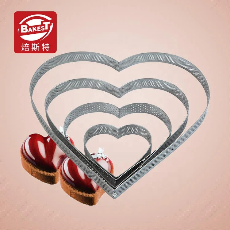 Factory Wholesale Heart-shaped Stainless Steel Mousse Cake Board Can Be Used for Baking