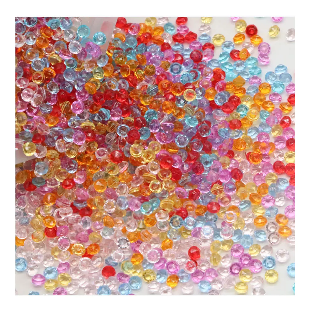 Clear Transparent Color Rhinestone Beads Additive Fishbowl Charms for Slime Accessories Decor Diy Decorations