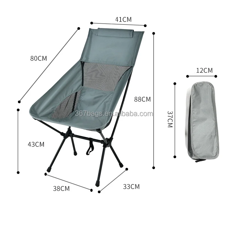 Cheap Outdoor Aluminum Ultralight Moon Chair Portable Garden Chair