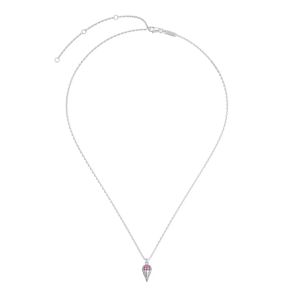 KAKODIY Adjustable 5A Zircon Fine Jewelry for Women Pendant Ice Cream Shape 925 Sterling Silver Necklace detail 1