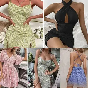 Wholesale Dress Apparel Stock Women Mixed Low Price Fashion Casual Top Swimsuit Skirts Clothes Womens Dresses