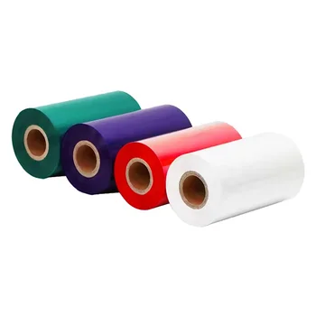 Color Red White Black Thermal Transfer Ribbon 110mm*300m Resin Barcode Ribbon