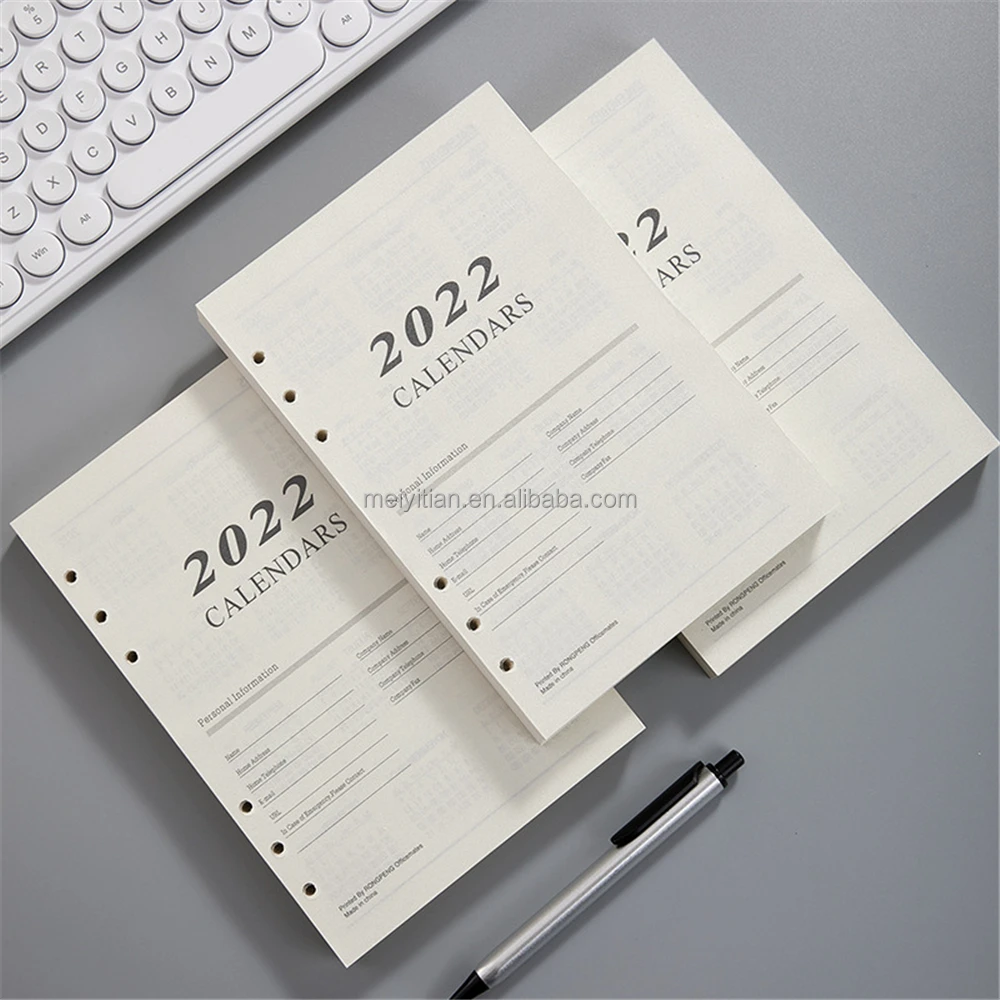 Filofax Notebook A5 Jahresplaner 2022 Kalender    Notebookeinlage  22-15202 
