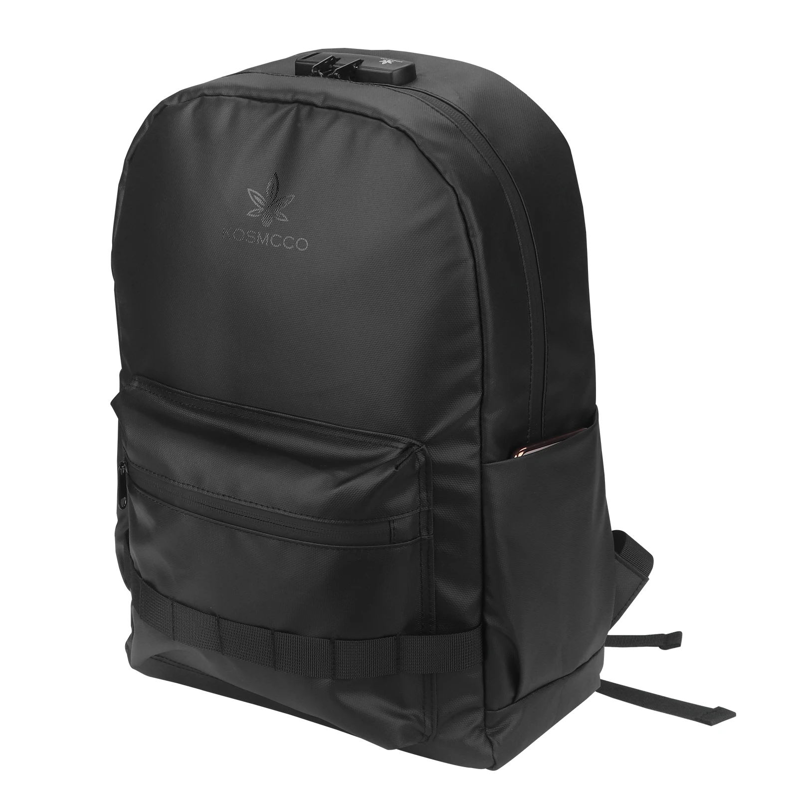 Custom Hemp Smell Proof Backpack Carbon Lined With Combination Lock