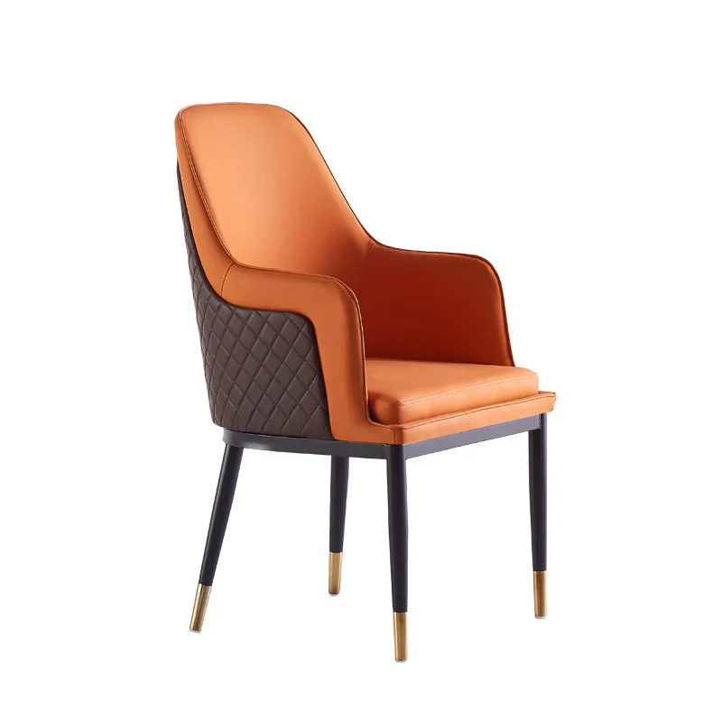 Simple Modern Luxury Dining Chair Leather Arm Chair Buy Modern