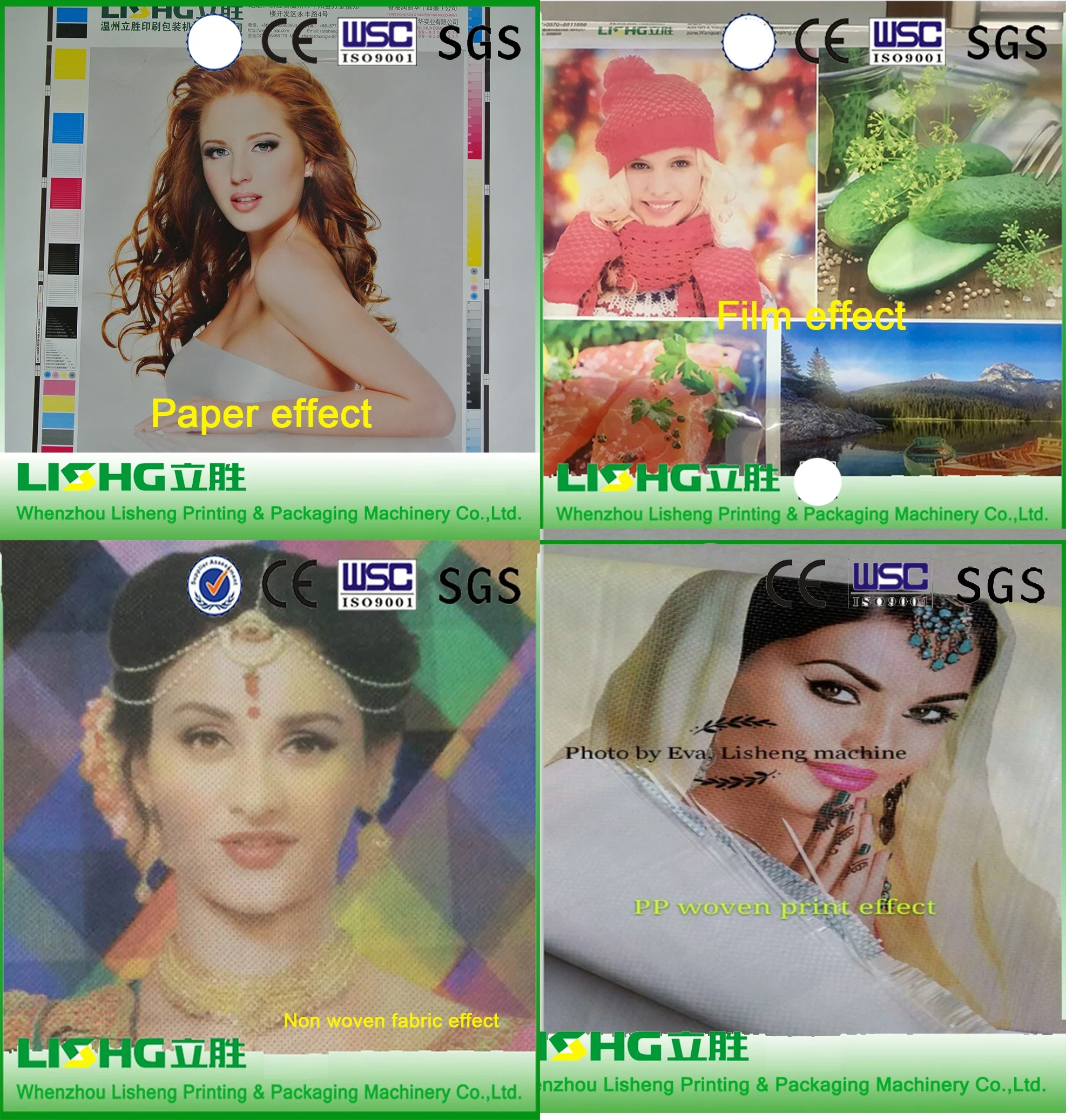 Li Sheng CE Certificate CI Type Roll to Roll Paper 4 Color Narow Web Digital Label Flexo Printing Press Machine