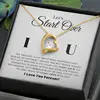 Card + Gold Necklace Black box