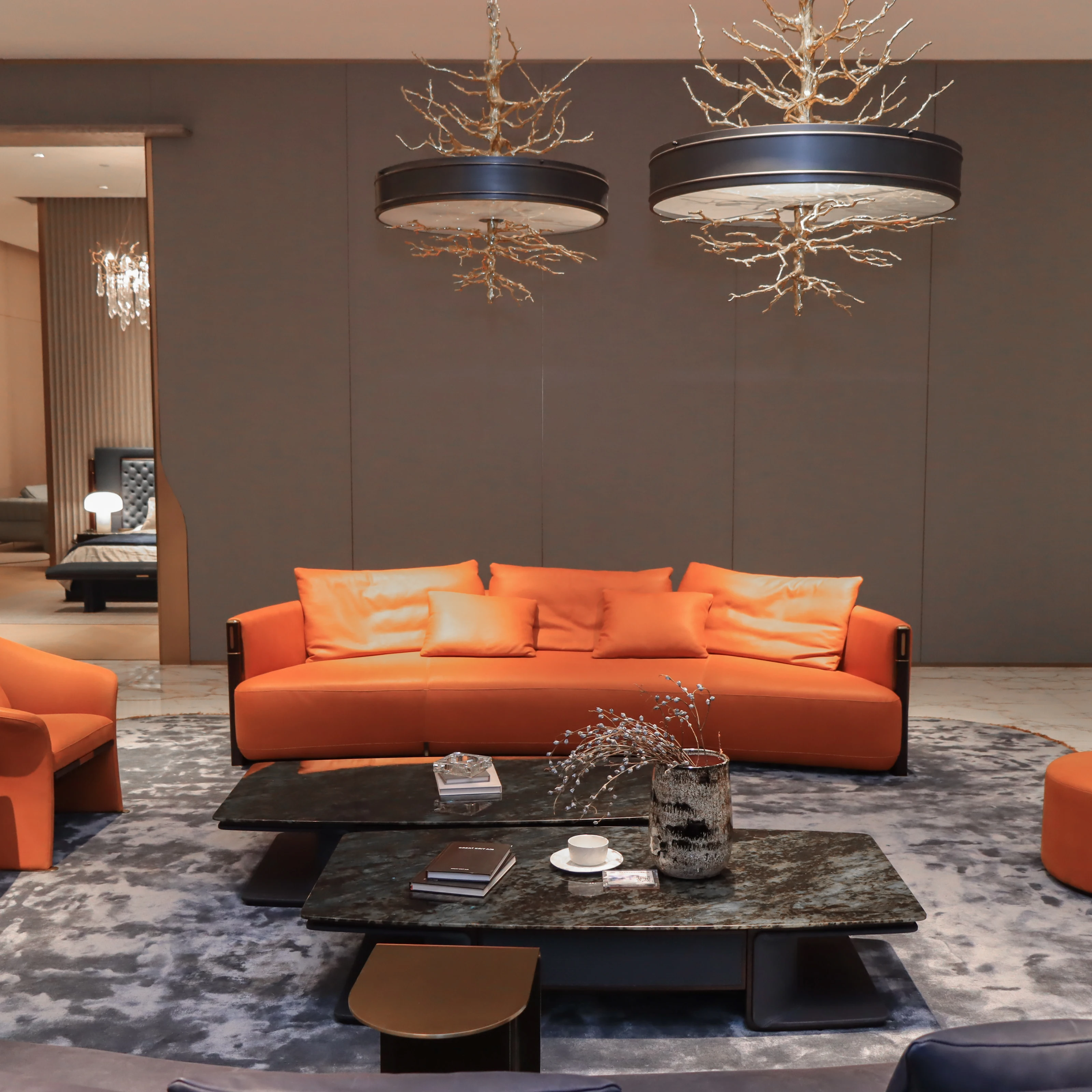Modenfili Simple and Neat Sofa Set Luxury Modern Leather Living Room Furniture Canapés De Salon Divano