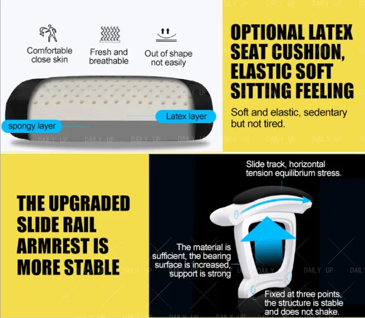 ergonomic mesh office chairs with headrest and footrest modern office chair office chair ergonomic Door to door price