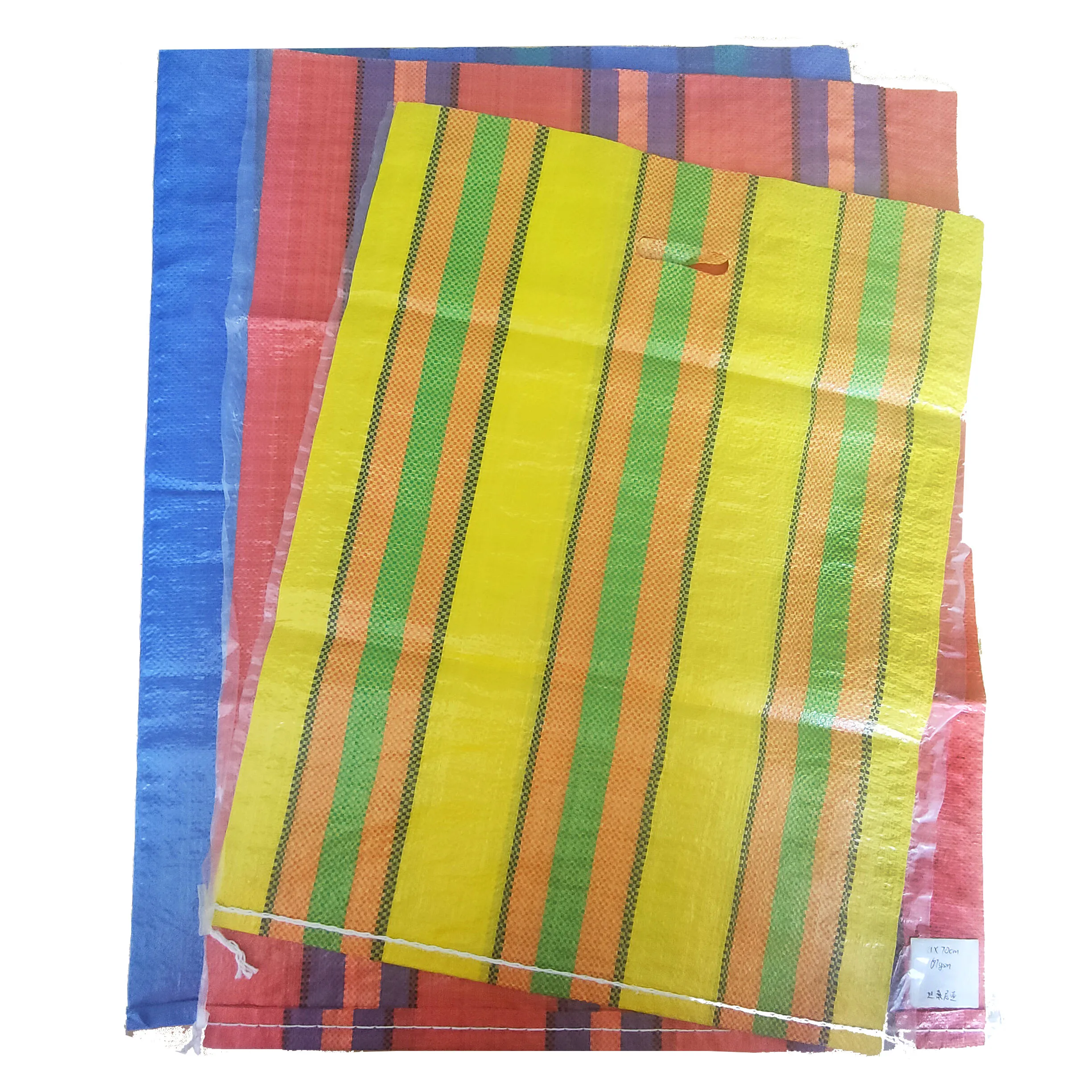 Empty Multi Color Packaging Laminated Polypropylene pp Woven Sack Bag