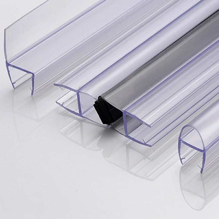 super clear plastic pvc rubber shower room bottom screen seal water strip glass bath magnetic seal strip shower door