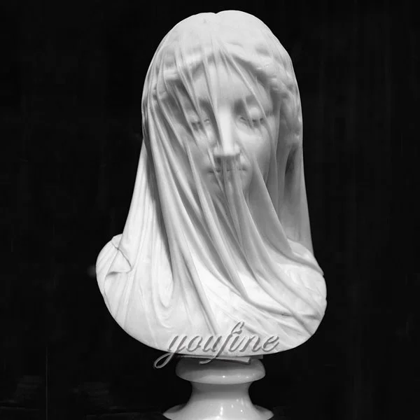 Carving Beautiful Marble Veiled Lady Bust Statues Buy Lady Bust Statues,Veiled Lady Bust
