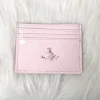 Pink Patent leather card holder