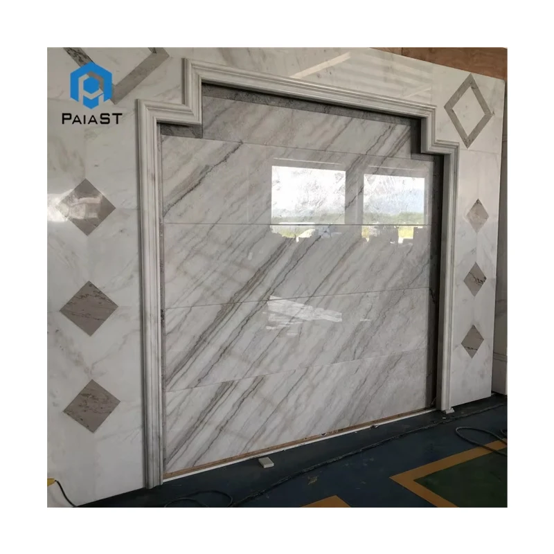 Piano di lavoro in marmo bianco naturale all'ingrosso, design cinese per rivestimento murale interno, sfondo per ville e hotel, abbinamento esterno con lastre da libro