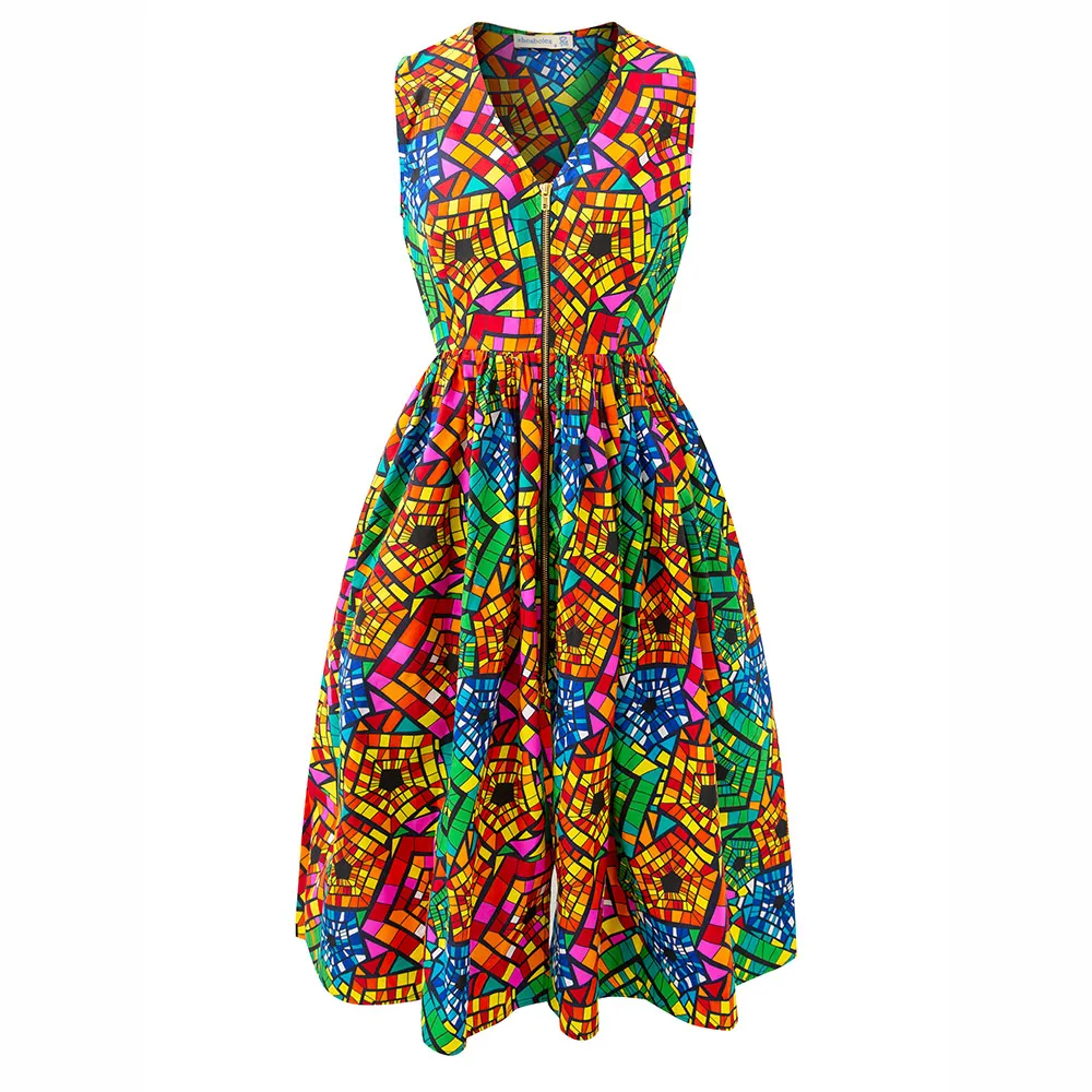 tank top a line dress Isla Tank — Off White & Red Floral Midi main image 1