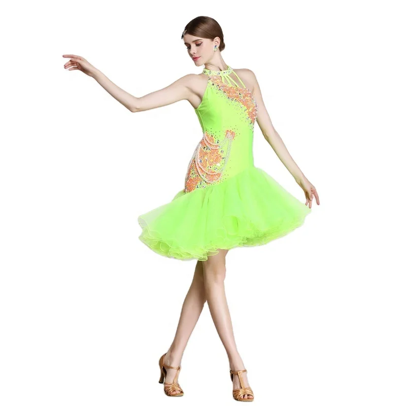 L-1590 Latin Dance Dress New National Standard Latin Dress Free Shipping  High Quality Cha-cha Dress Customization